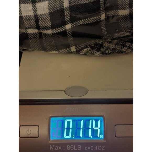 American Eagle Women's S Black White Split Plaid Cropped Button Front Hoodie - Picture 16 of 16